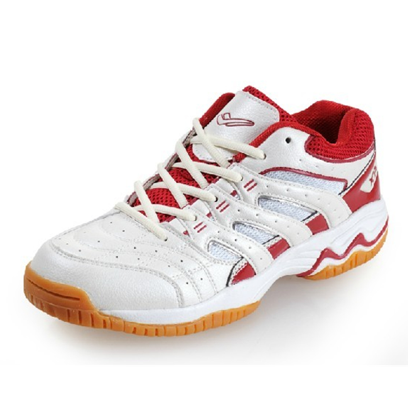 White Color Retail Anti Slip Cushioning Volleyball Shoes with Shock Absorption