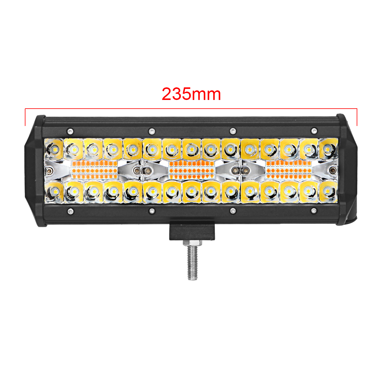 Brand New 12 Inch Amber Flash Strobe LED Work Lightbar Spot Flood Offroad car 4X4 240W Light Bars