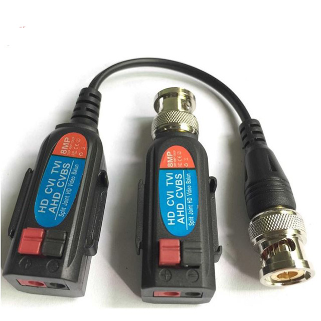 Аксессуары для систем видеонаблюдения, HD-CVI/TVI/AHD/CVBS 720P 960P 1080P 8 Мп, одноканальные витые пары, пассивные трансиверы, UTP Video Balun