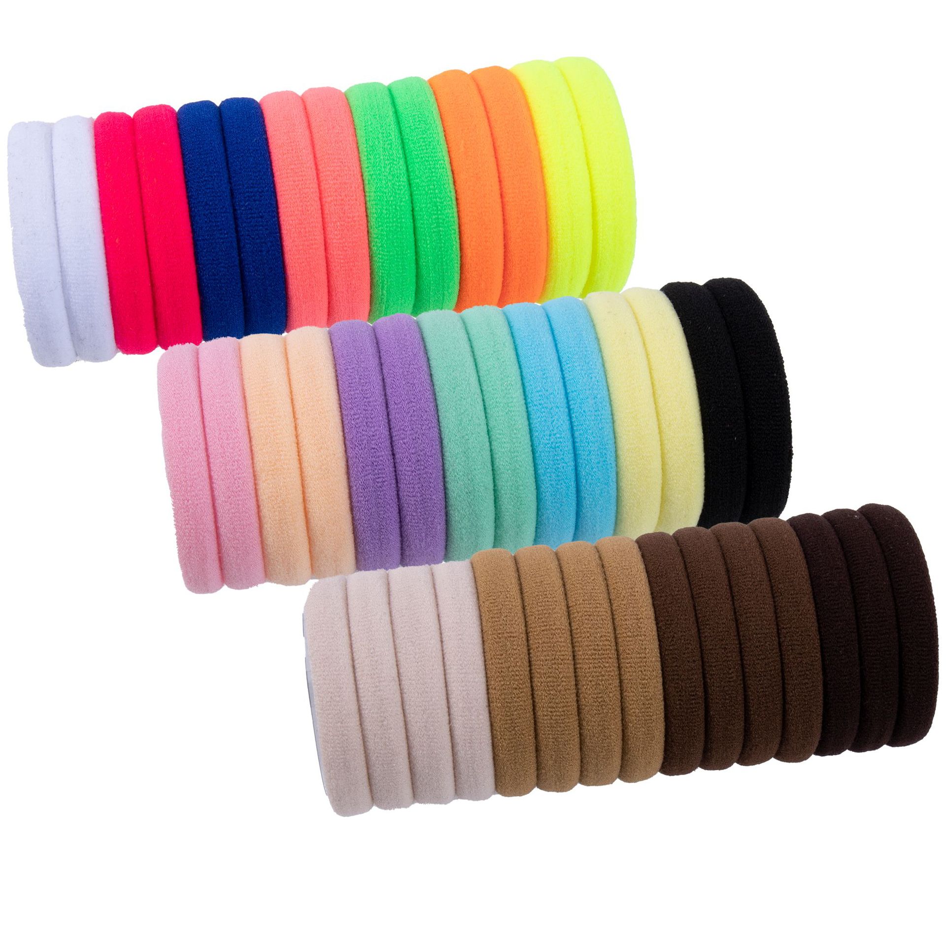 2023 Wholesale Plain Cotton Elastic Hair Bands Set Ties Hairbands