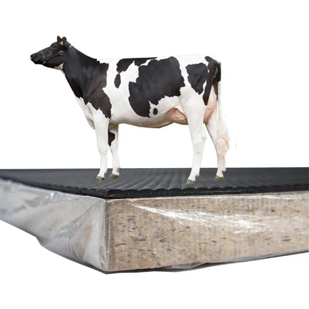 Factory Direct Sale Low MOQ Durable Hard Wearing Cow Horse Stall Floor Farm Use Rubber Mats Black Anti Surface Color