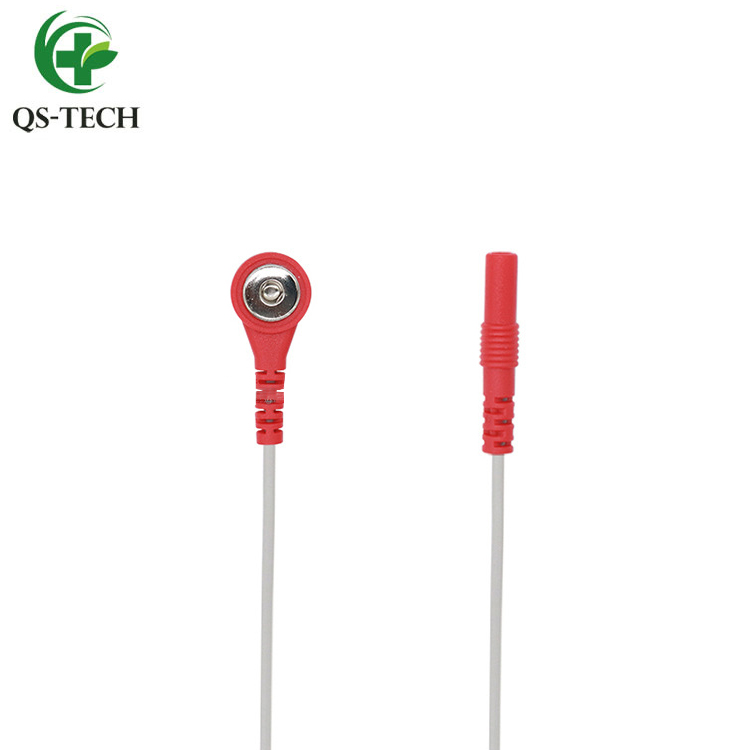 Большой завод в Китае под заказ j2.0mm pin female to 3,5mm/3,9mm female Ecg Snap электрод адаптер для кабеля Ecg