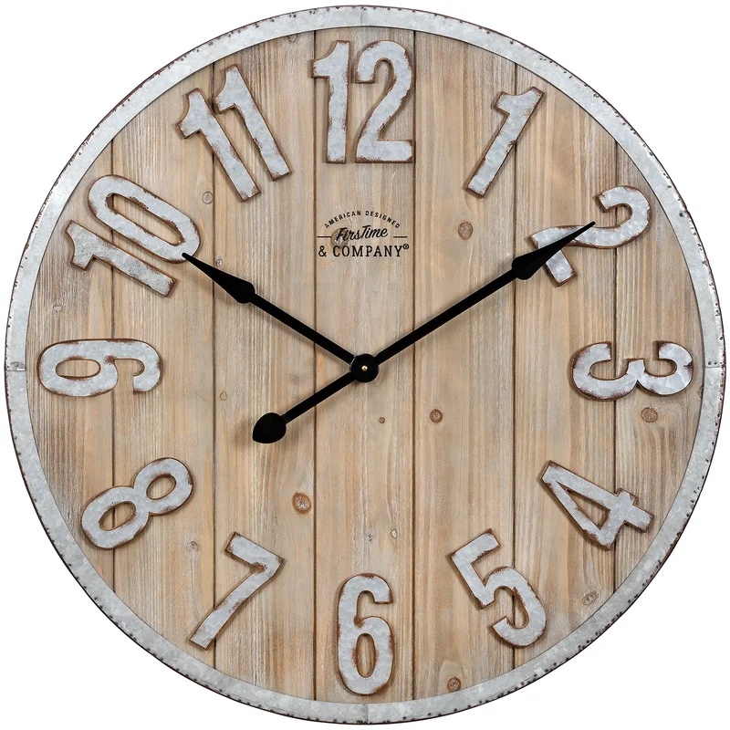 Oversized Farmhouse wall Clock