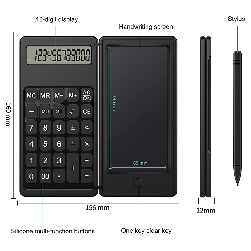 portable magic calculator one key to clear and write repeatedly