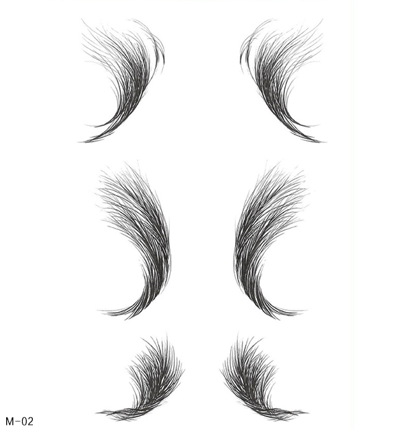Hot sale custom temporary hair Temporary Hairline Tattoo Sticker