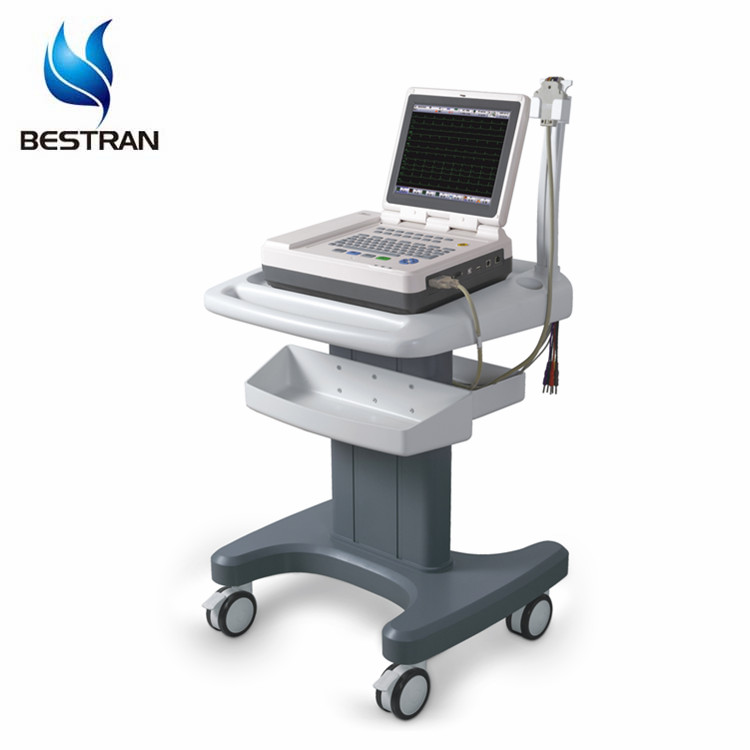 BT-ECG30B от китайского поставщика 12,1 "цветной цифровой портативный медицинский 12 канал компьютер ЭКГ машина с сенсорным экраном