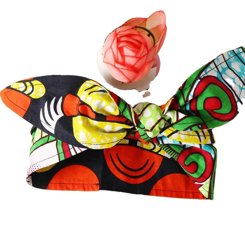 Wholesale high quality 100% cotton wax prints wax fabric Hair band African print