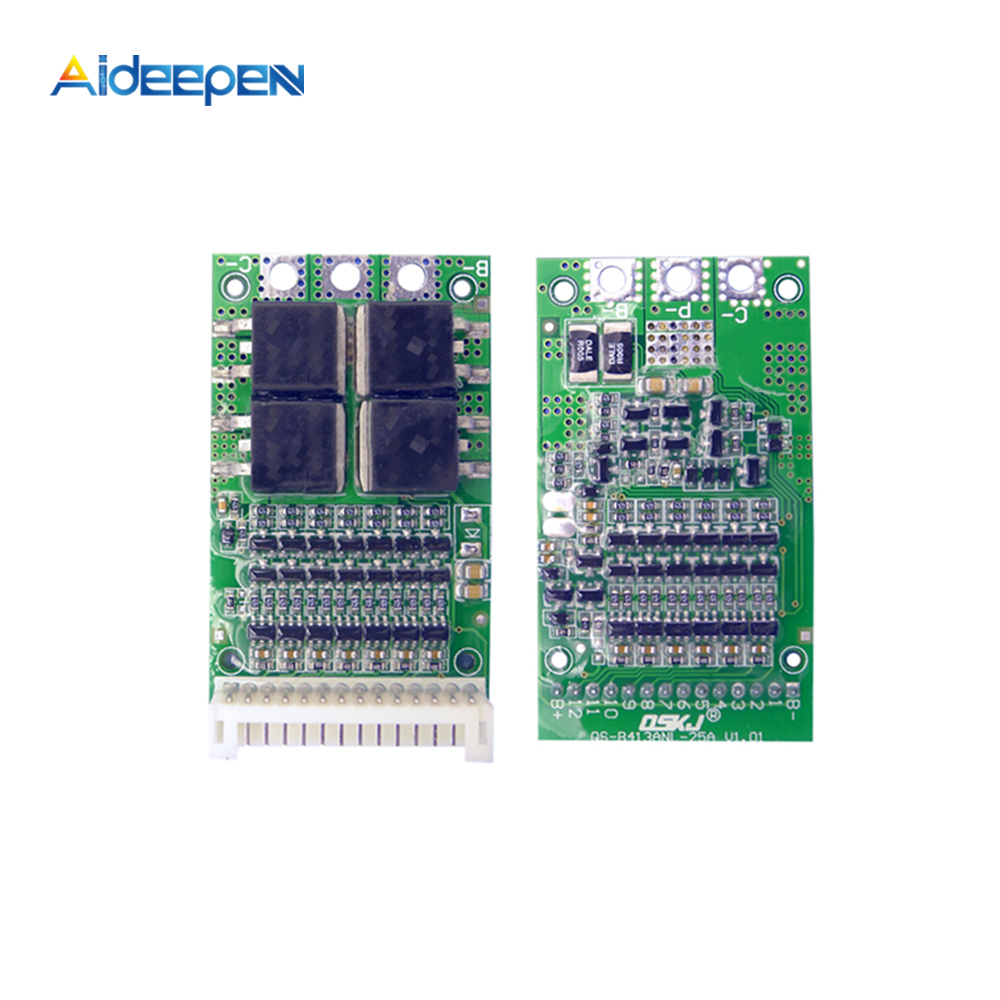 BMS 6S - 13S 4,2 V 25A Регулируемая литиевая батарея фосфорной кислоты 18650 защитный модуль цепи