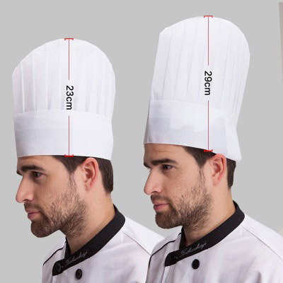 Disposable printable cook hat paper chef cap for kitchen