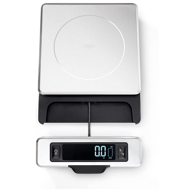 Electronic smart home kitchen scale Stainless steel food scale with pull-out display
