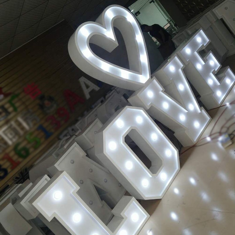 Крупные свадебные буквы с надписью love baby на заказ, большой светодиод, 3 фута, 4 фута, 5 футов, 6 футов