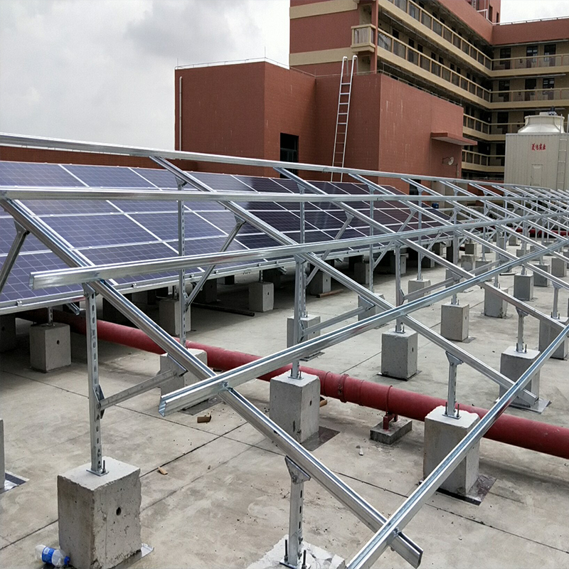Bristar Home Use Power Station Solar solar Panels Flat Pitch Roof Mounting Clamp Structure Solar Mounted Frame