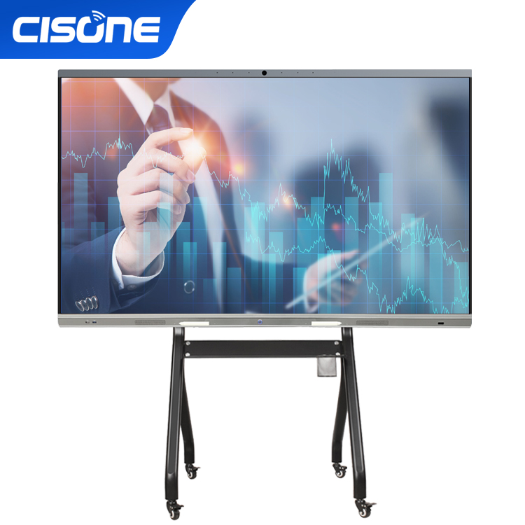 High Quality writing interactive screen touch panel board smart led touch screen 1200:1 for teaching interactive flat 75 inch