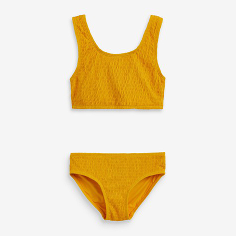 3-16 years girls textured bikini set