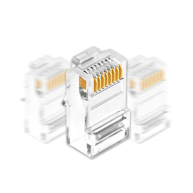 wholesale rj45 connectors male utp cat5e cat6 8p8c unshielded modular plug
