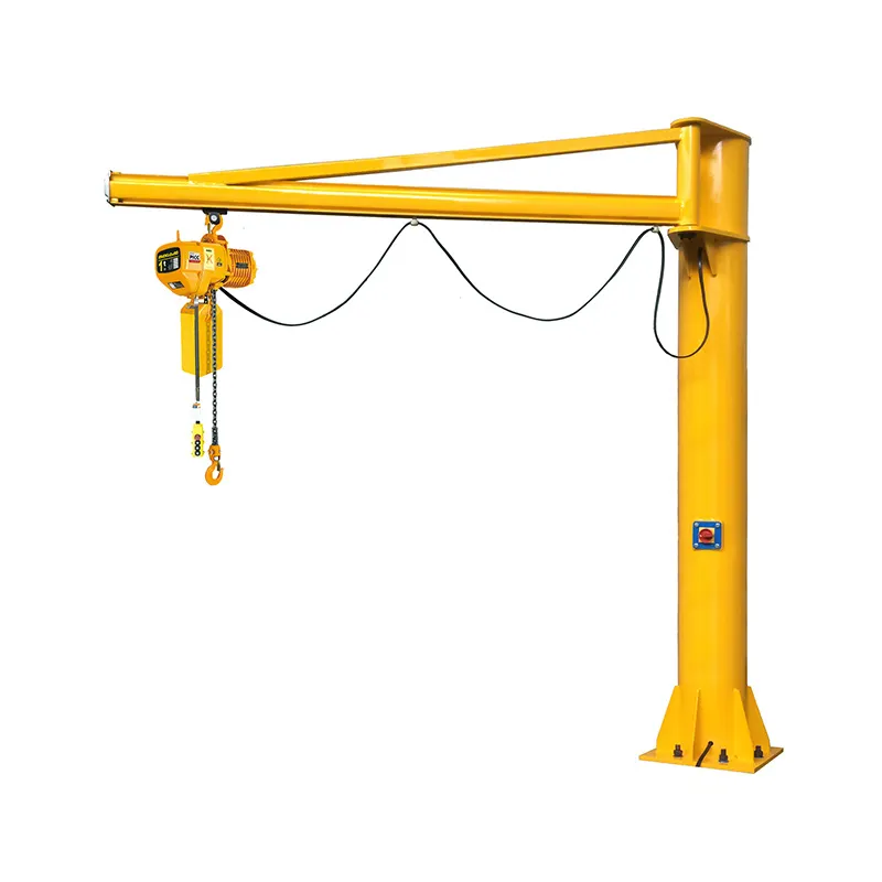 Fixed Column Slewing Manual Or Electric Rotate 2 Ton 3 Ton 5 Ton Load Capacity Jib Crane Price
