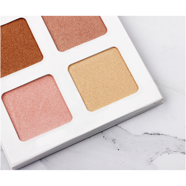 4 цвета освещающая подсветка контурная палитра Осветление кожи лица Highlighter макияж собственной марки