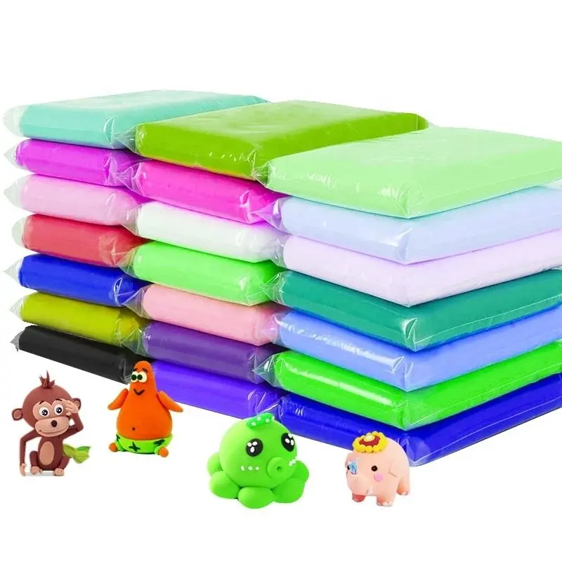 100g Non-toxic self sealing bag super light clay air dry polymer clay light plasticine for kids