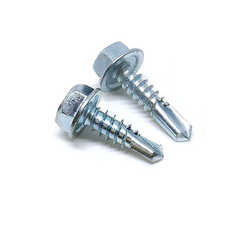 Galvanized roofing screws self drilling screws hex head with bonded washer