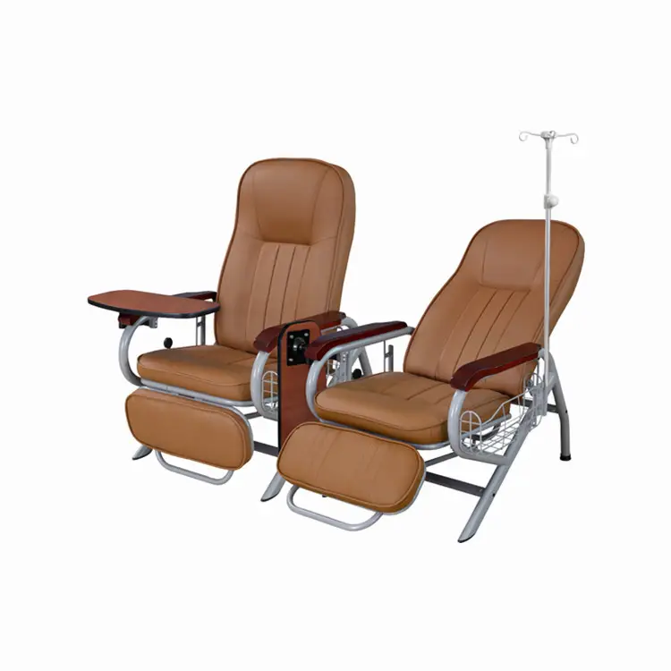 BR-TR05  GuangZhou Adjustable 3-ranks hospital dining table nursingtransfusion chair