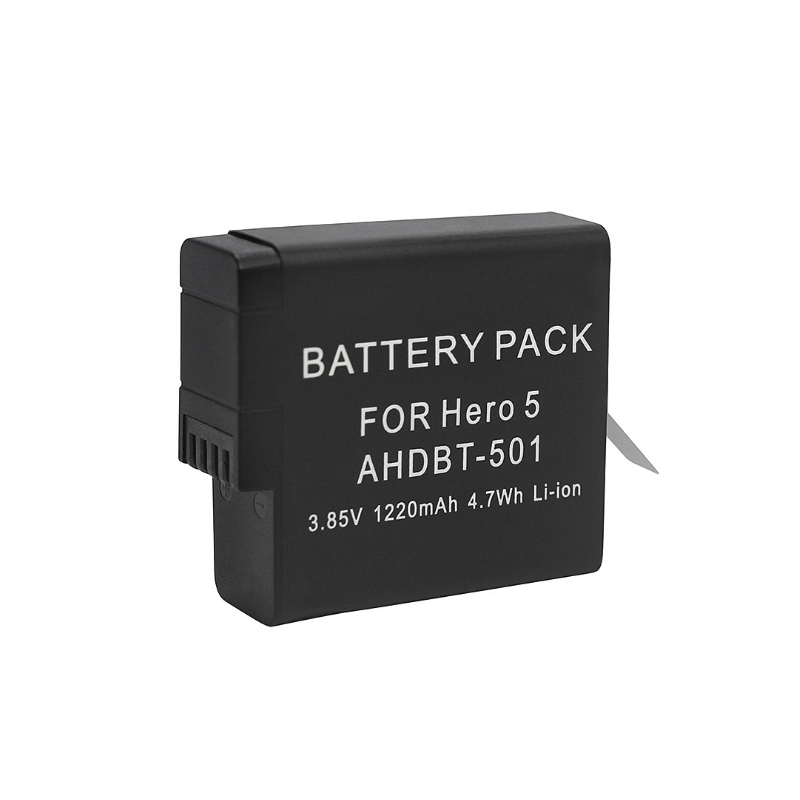 100% безопасная быстрая зарядка 1220mAh литий-ионная батарея для GoPro 5/6/7