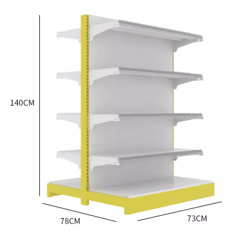 Supermarket racks have good load-bearing capacity and are suitable for storing heavy items supermarket shelves