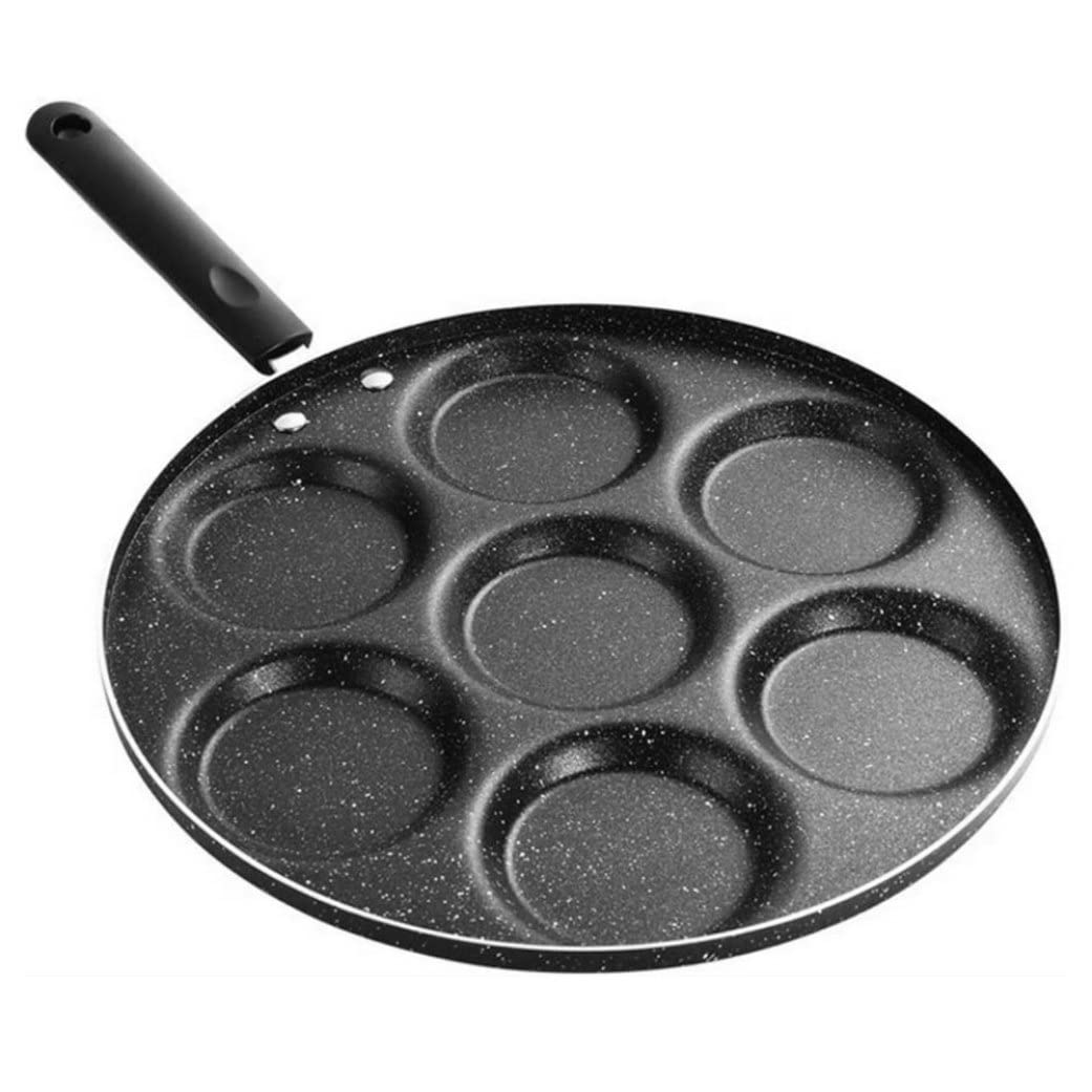 Factory Sells 7 Holes Omelette Pans Non-stick Aluminum Frying Pan Cooking Tool Egg Pancake