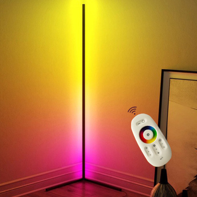 Прямая поставка, умный современный напольный светодиодный RGB светильник с дистанционным управлением в скандинавском стиле