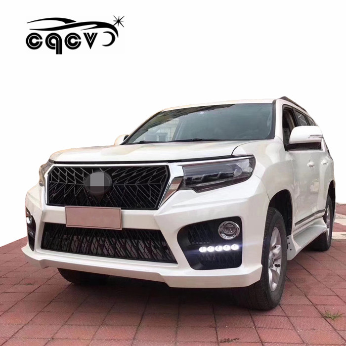 Комплект корпуса из пластика E style для toyota prado, передний бампер и задний бампер для toyota land cruiser prado 2018 facelift