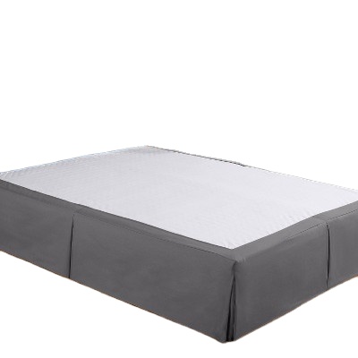 High Quality Easy Fit Solid Color Box Spring Cover Dust Ruffles Bed Skrit