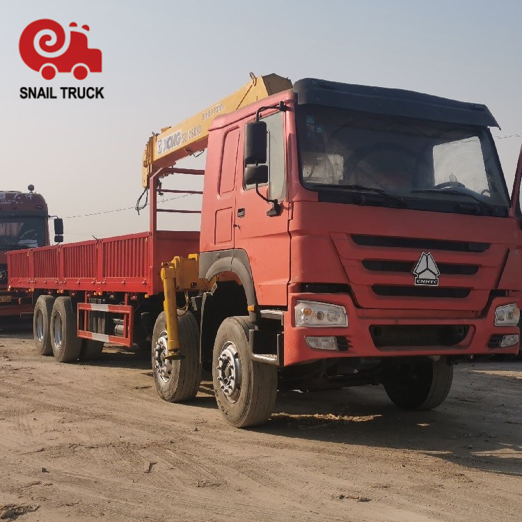 Б/у Sinotruk 8x4 автокран 12 тонн бум автокран цена