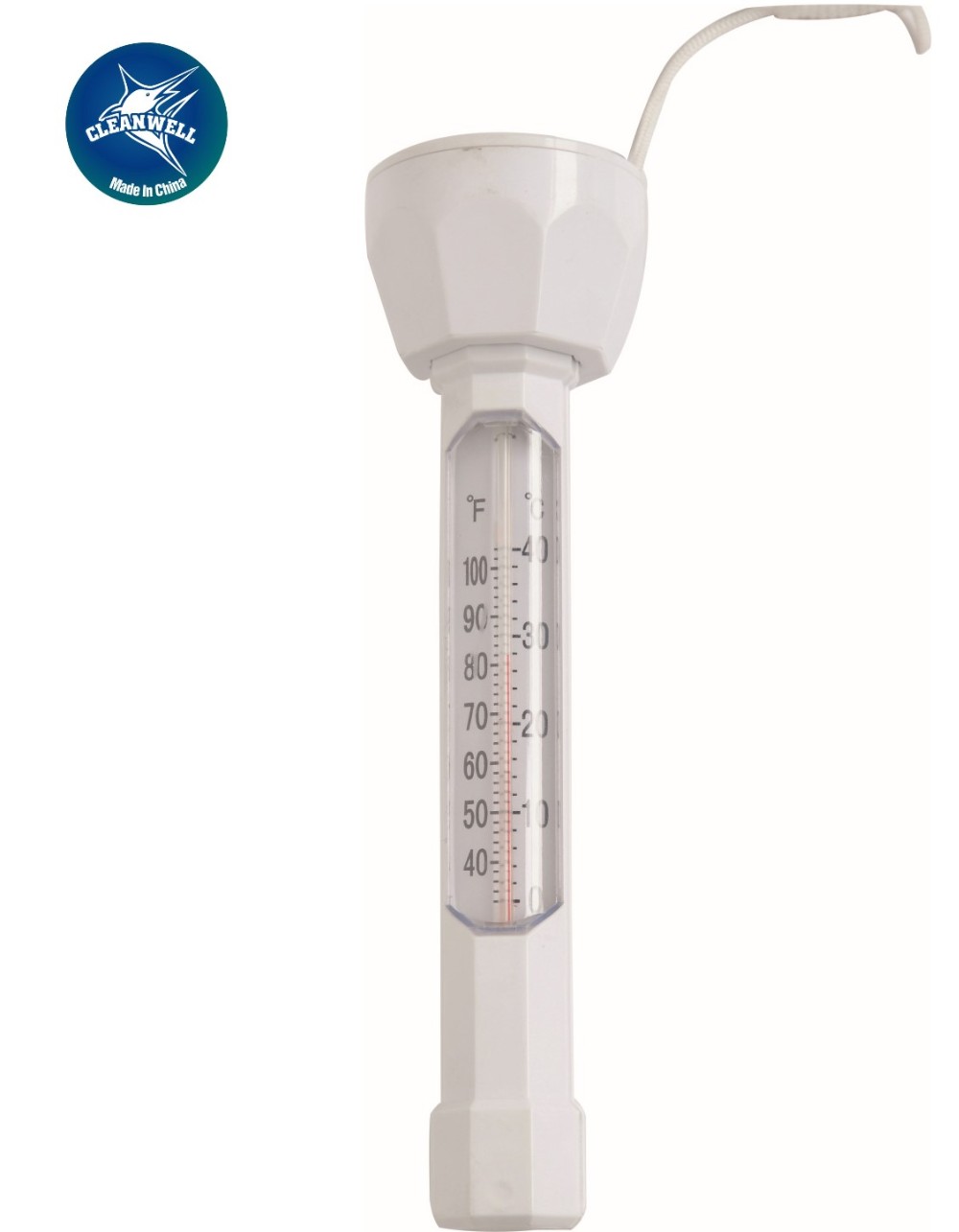 Cleanwell Piscina String включает ударопрочный наружный и внутренний Большой Плавающий плавательный бассейн термометр