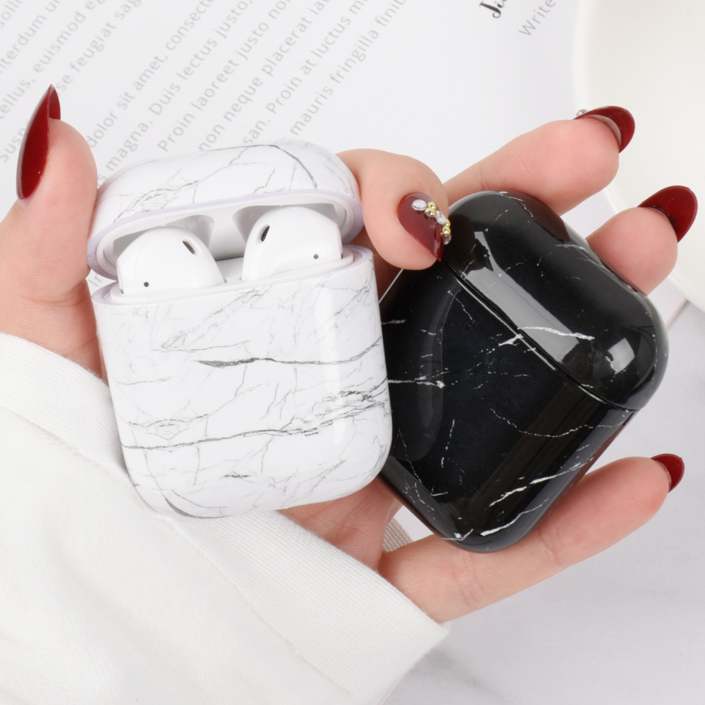 Высококачественный чехол для Airpod 2 3, тонкий чехол из ТПУ с мраморным рисунком для airpods pro 1, 2, чехлы