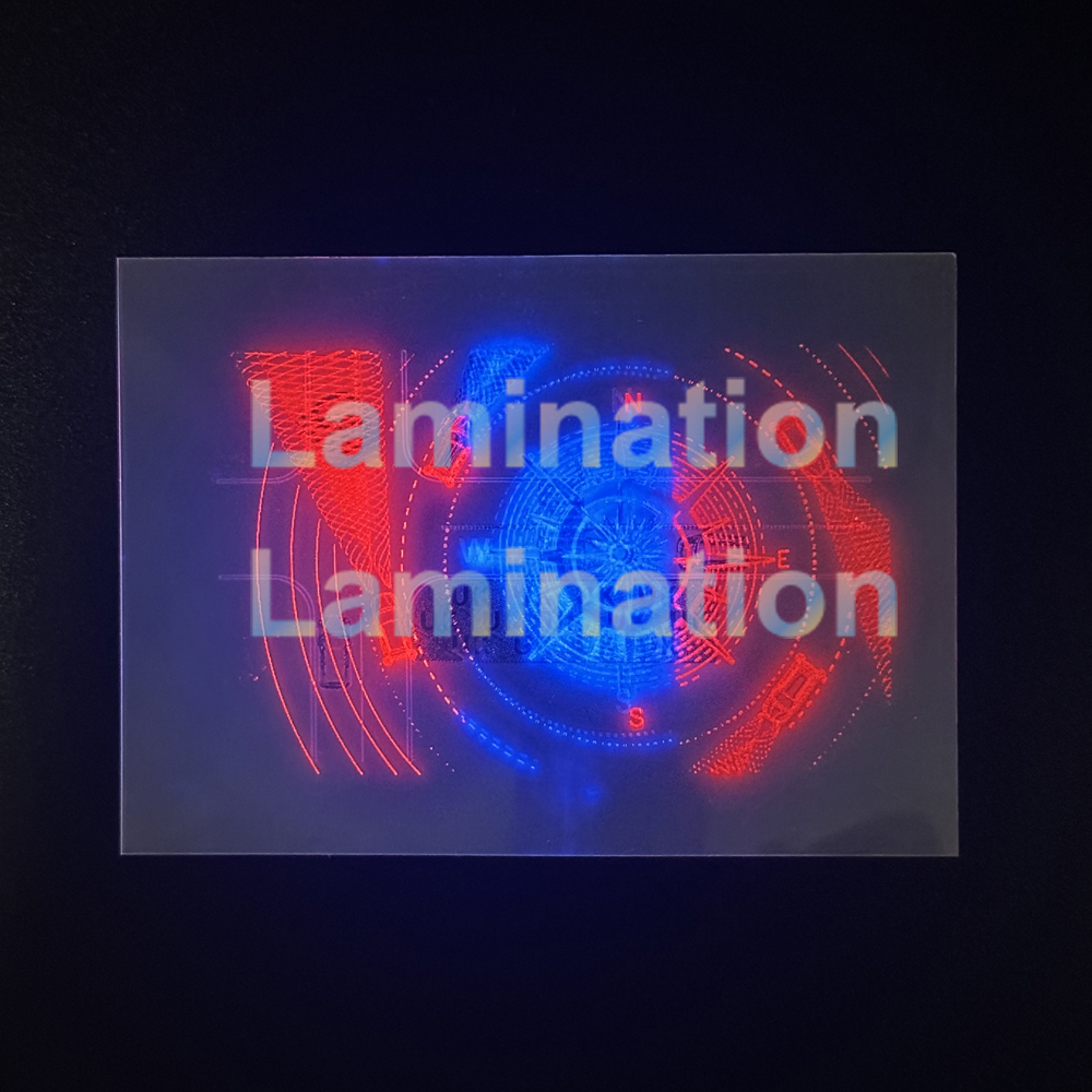 Manufactory Wholesale Hologram Hot Pressure Laminated Holographic Business PVC Plastic Transparent Cards Printing