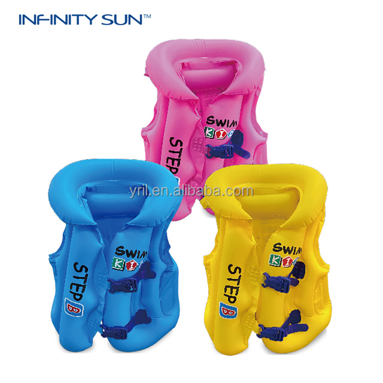 Cartoon summer children's inflatable swimming life jacket safety jacket boating drifting life vest Baby Kid Safety Float vest