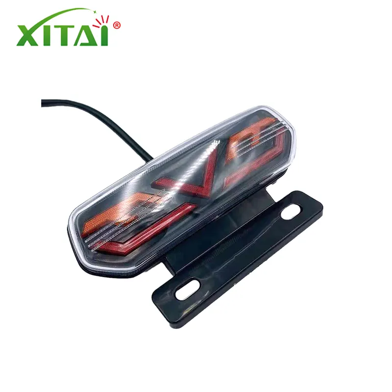 LED motorcycle taillight electric bicycle taillamp with Turn signal light and running light and stoplight 12V waterproof