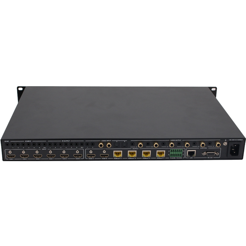 HDMI 2,0 18 Гбит/с 6 вход 6 выход видео матричный коммутатор с HDBaseT Extender вирдин медиа/dvd-плеер