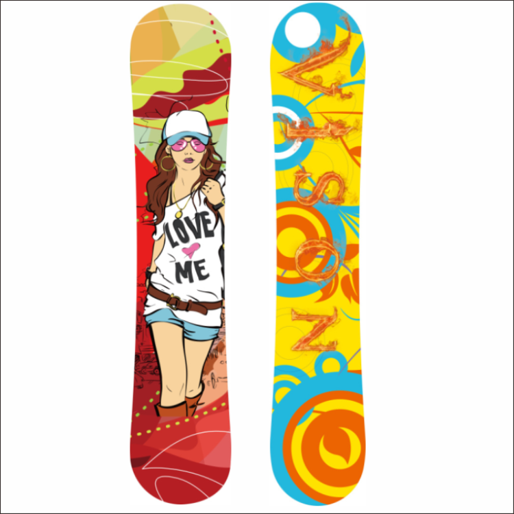 Winter sport customize carbon fiber freestyle adult snowboard