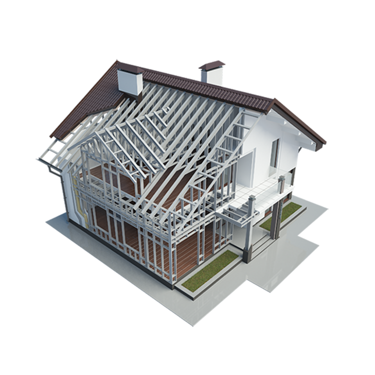 Современный сборный дом-дом Вилла легкая стальная рама сборный с prefab стальной каркасной структуры