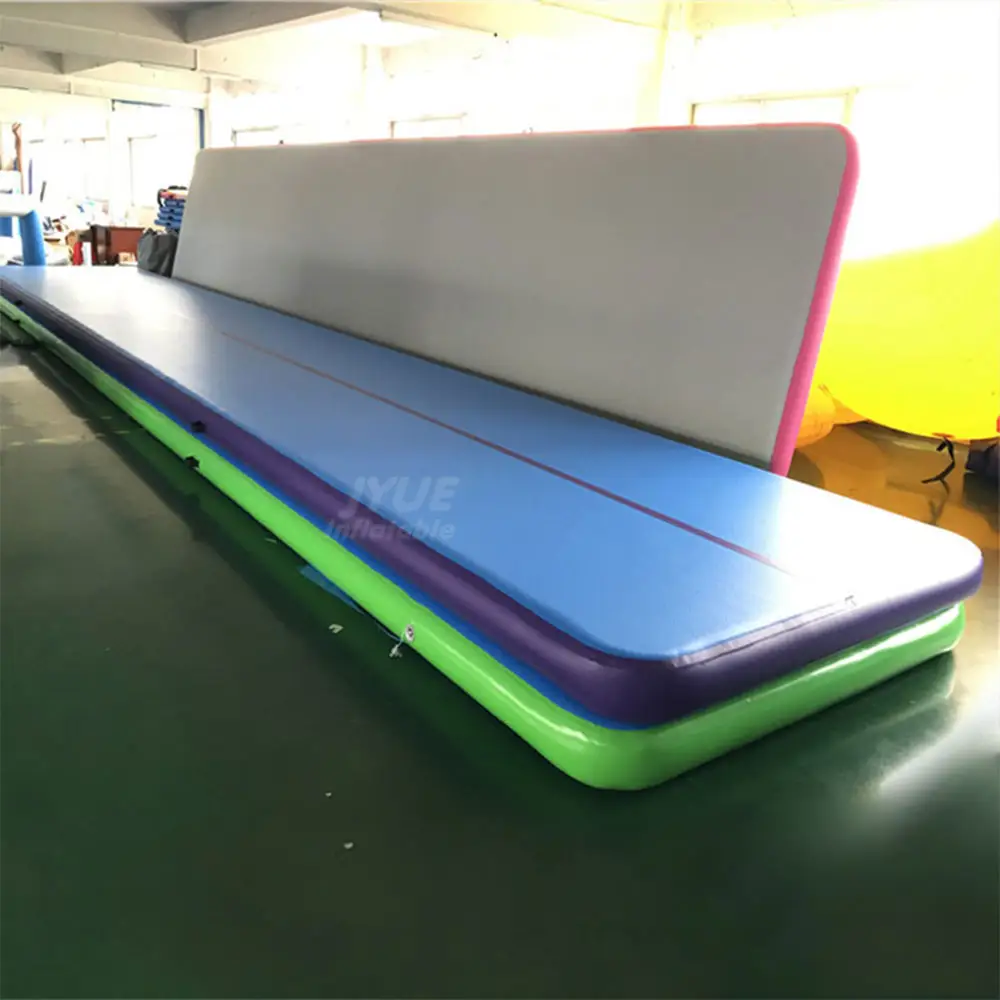 Airtrack Factory Drop Stitch Fabric Commercial Inflatable Air Track For Gym Giant Gymnastics Tumbling Mat Air Floor For Home Use