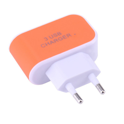 Заводская дешевая цена универсальная настенная розетка 3 usb порта мини красочное быстрое автомобильное зарядное устройство для мобильного телефона для iphone X Xr 11 pro max
