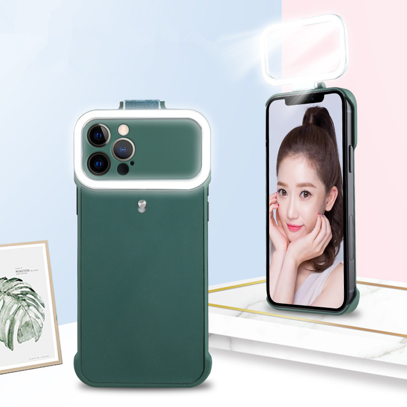 Горячая Распродажа, модный светодиодный чехол для телефона с кольцом для iPhone 12 pro