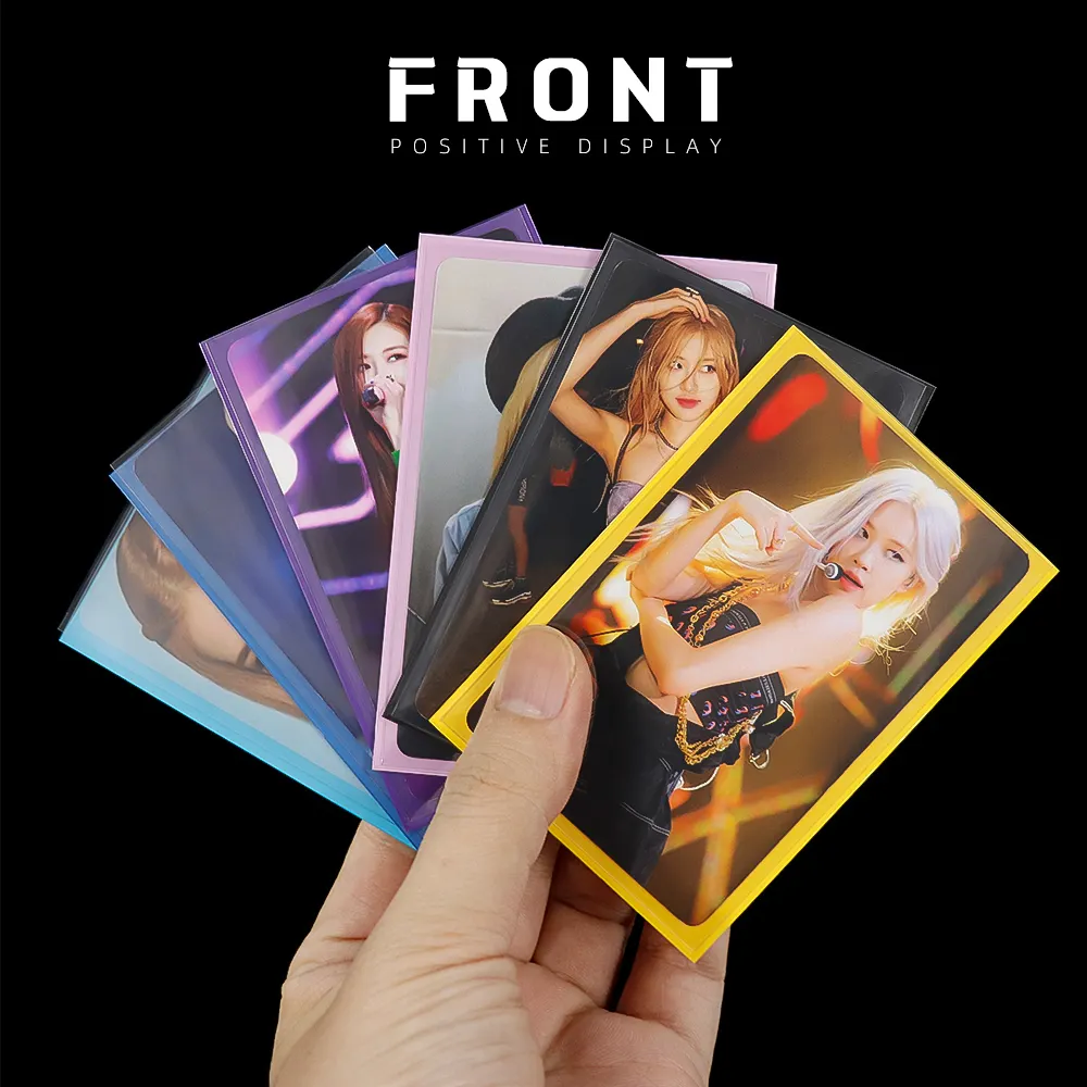 11 Colors Premium Thickness KPOP Idol Photo Card Sleeves