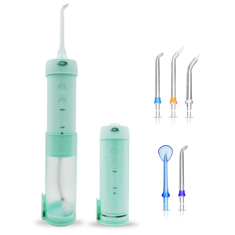 Portable Detachable Telescopic IPX7 Waterproof Rechargeable Electric Orthodontic Teeth Cleansing Dental Water Flosser