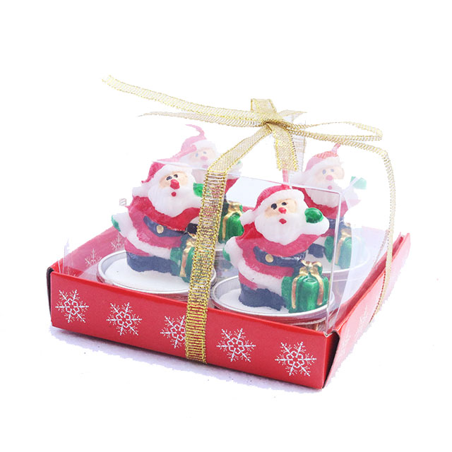 New Christmas Candle Santa Claus/Snowman/Tree Decoration Candle Set