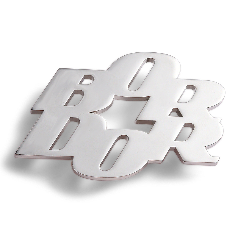 Custom metal zinc alloy letter with frame belt buckle blank customized Buckle