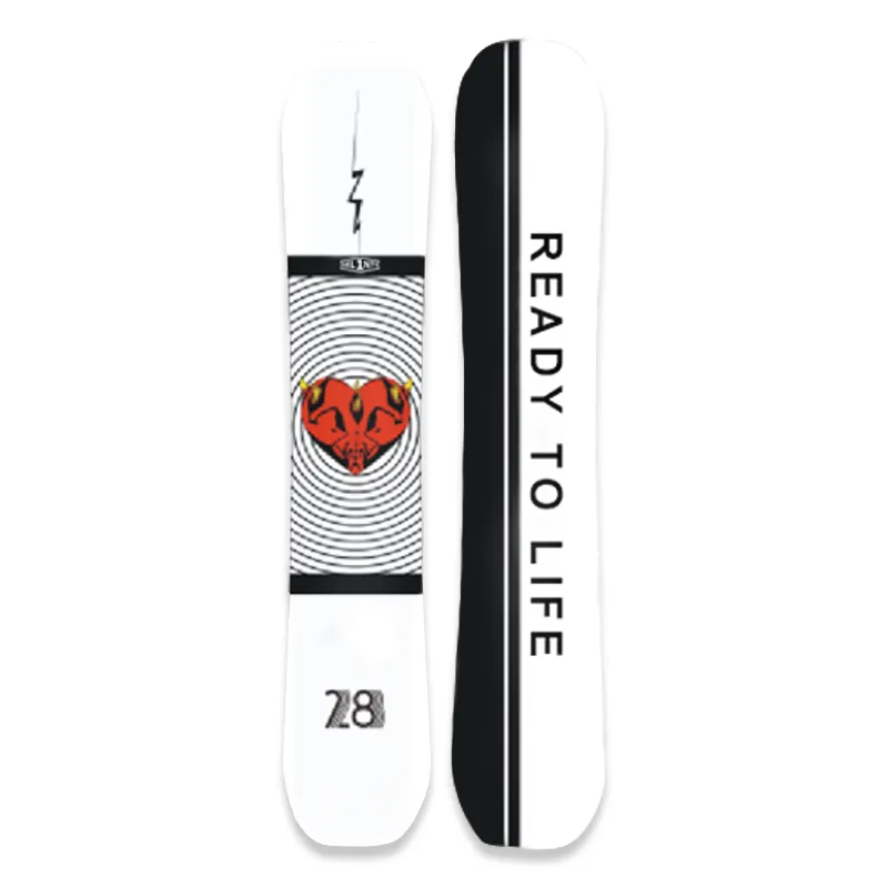 Цветные сноуборды для катания на лыжах и сноуборде в форме сердца