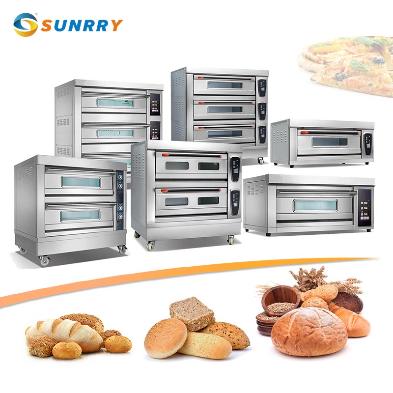 Sunrry Luxury Commercial Bread Oven Electric Bakery Oven Prices 1 2 3 Layer 2 4 9 12 Dish Deck Oven for Sale