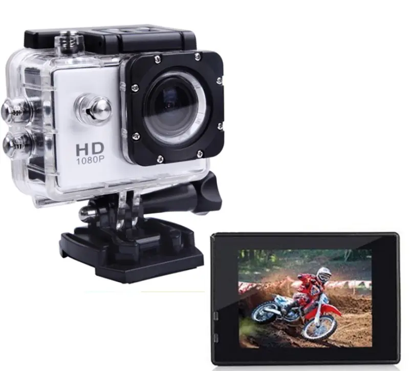 Pro Style Action Camara Full Hd 1080P Underwater Action Camera 2.0 Inch Go