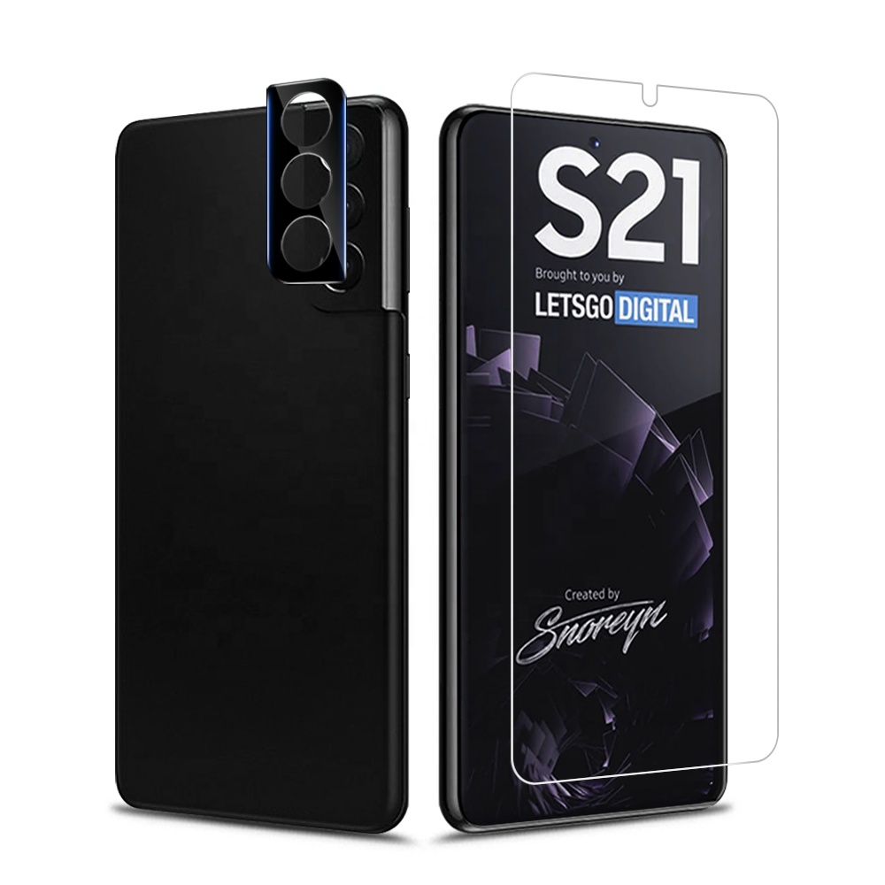 2 в 1 коробке Передняя и задняя крышка S21 plus note 10 Объектив камеры пленка защитная пленка для экрана из закаленного стекла Защитная пленка для galaxy s21 защитные пленки